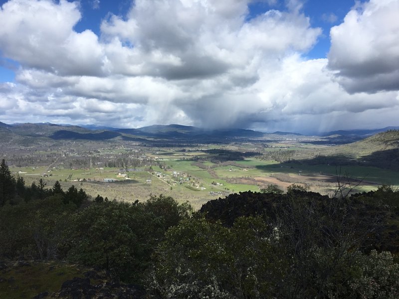 North facing view from trail end