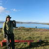 Eric with Flamingos in El Calafate