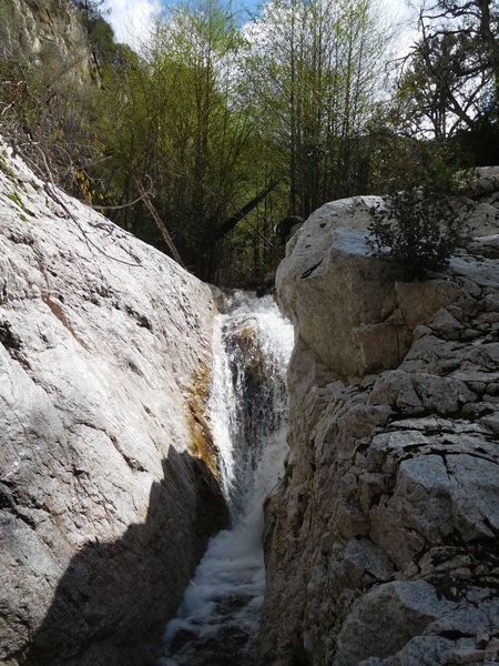 Waterfall in Bear Canyon above camp