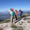 Top of Bear Canyon Trail with views of Los Angeles