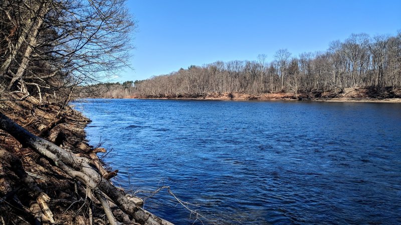 A pre-spring view of the Delaware River off of McDade Trail