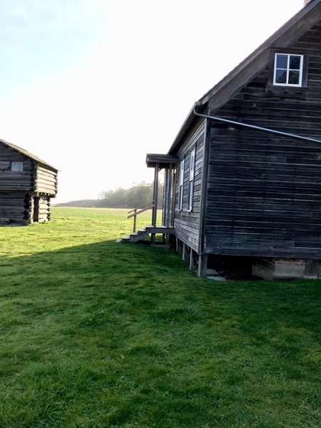 The house and blockhouse.