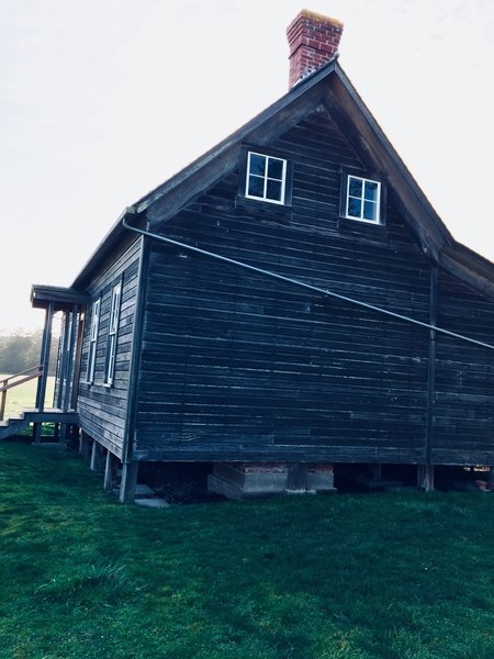 Jacob and Sarah Ebey's house, which serves as a visitor center in the summer.