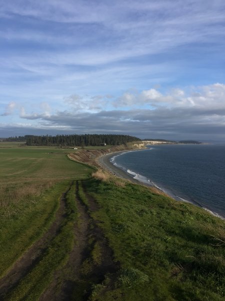 Looking South towards the old ferry house.