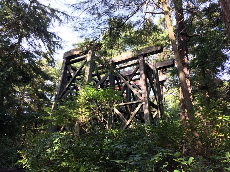 This is the old supports to the forts water tower.