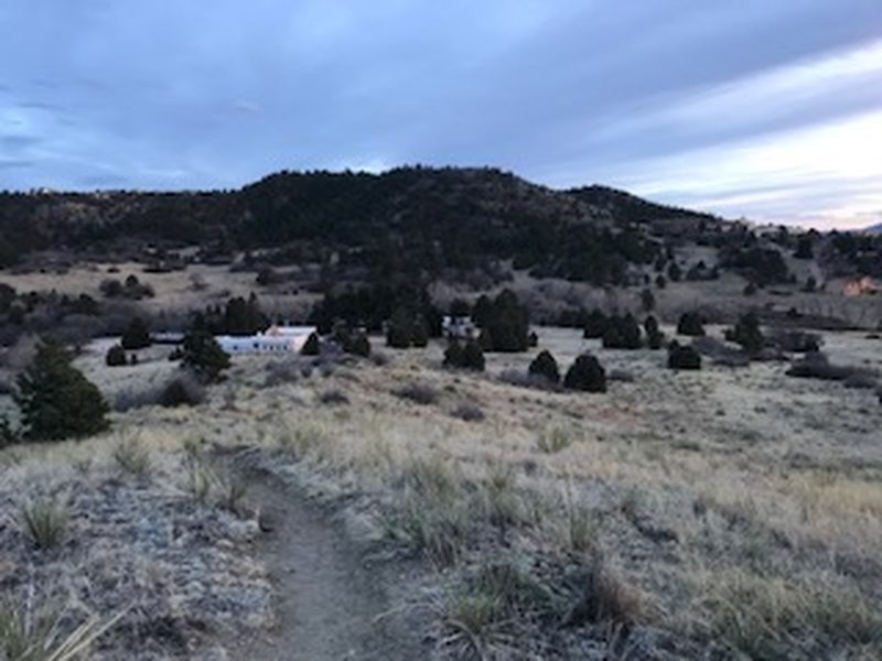 The white adobe buildings of the Heller Center