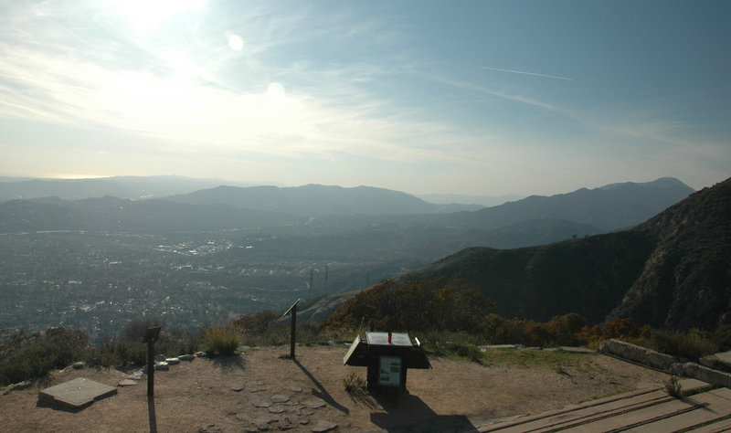 Open view from the summit of Echo Mountain.