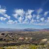 Looking west toward Ivins, ghostly clouds