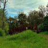 The bridge over Los Alamitos Creek at the beginning of Almaden Trail.