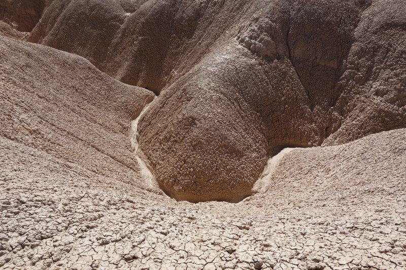 Narrow washes of the badlands near Font's Point.