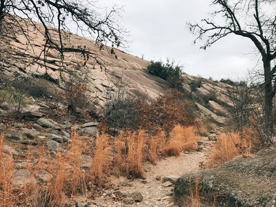 Beginning of Echo Canyon trail, southbound (February).