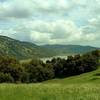 Coyote Lake comes into view at the high point of Willow Springs Trail.