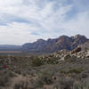 Hikers set off clockwise on the White Rocks Loop