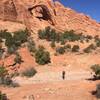 Giant and impressive arches line the west flank of the canyon route.