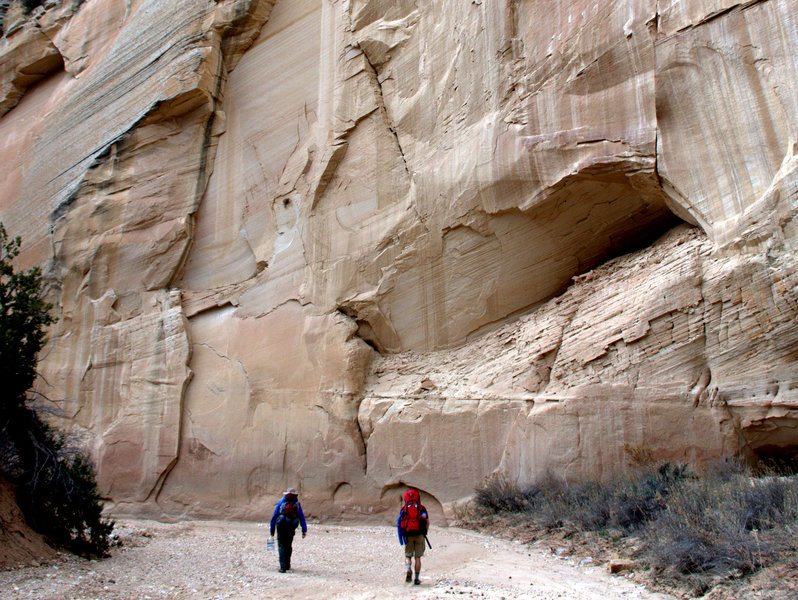 High walls along Sheep Creek