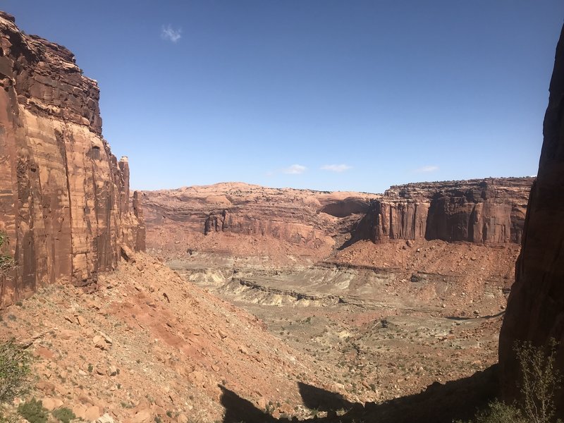 Descending in the canyon