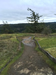 The trail on the top of the summit.
