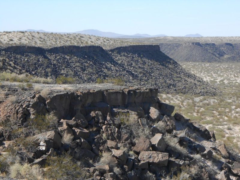 Westside of the crater