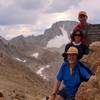 On Lamarck Col, Mount Darwin in the distance.