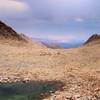 Looking east from below Lamarck Col.