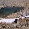 Descending the east side of Lamarck Col.