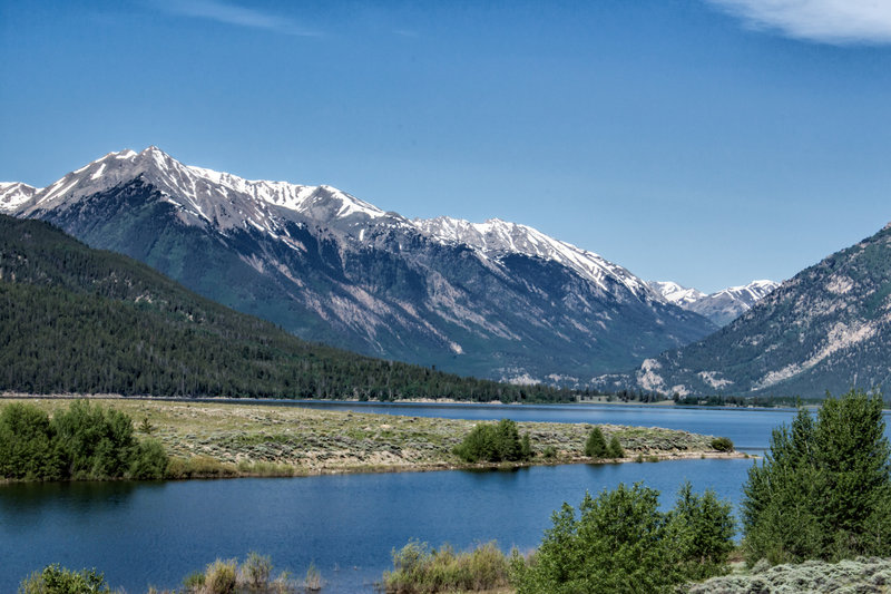 The Collegiate Peaks from the CT.