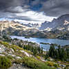 Backpacking to Titcomb Basin, Island Lake.