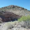 View of little Tin Mine Hill from trail.