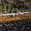 Snow melt is slowly strengthening this river