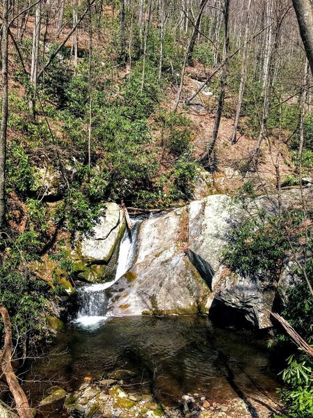 The Middle Falls drops into a welcoming pool