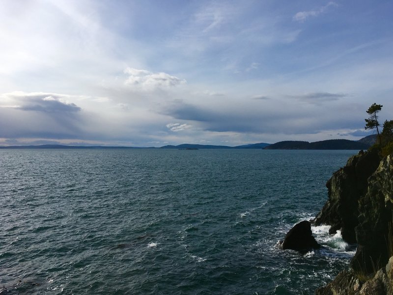 Looking NW towards the San Juan Islands.