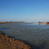 Boca Chica - US on the left, Mexico on the right, with the Rio Grande as it enters the Gulf.