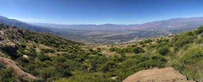 East across Calchaqui Valley from 3/4-way up Cafayate: Hike to the Cross