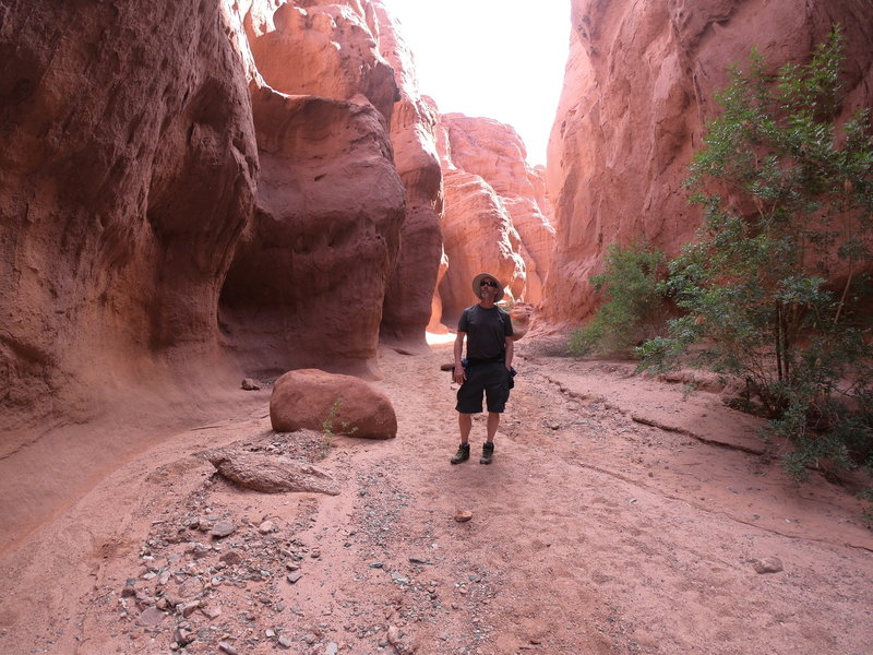 Checking out the rock formations.