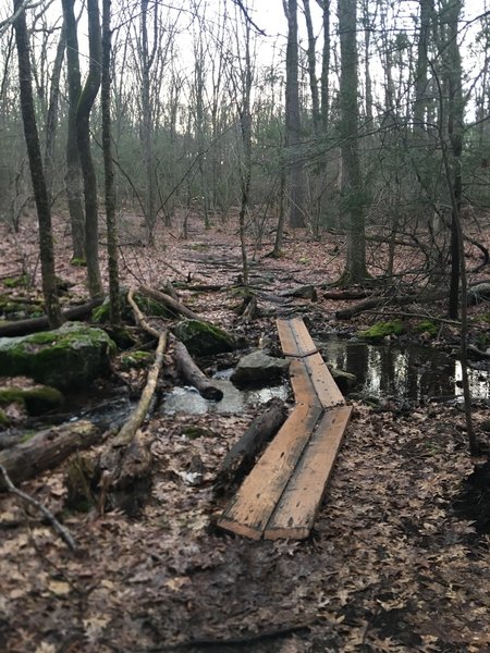 This bridge is a little awkward - it's got a "vee" shape to it