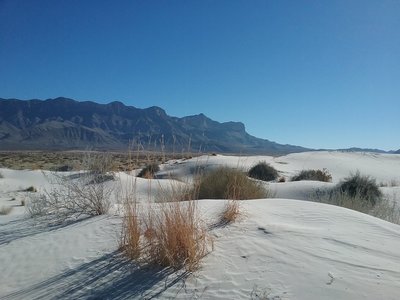 View of the Dunes and Guadalupe Mountains