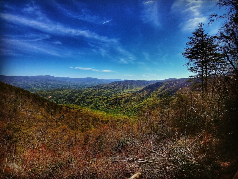 View from the Cool Springs Overlook (trailhead)