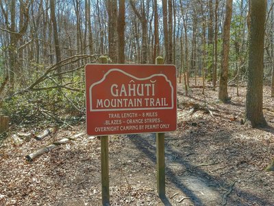 Trailhead sign