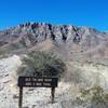 About midway on the trail and view of the Franklin Mountains.