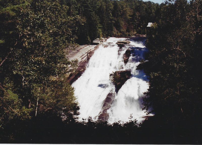 View of High Falls in the summer