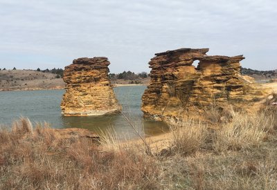 Sandstone rock formations