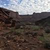 heading back towards the murphy hogback trail