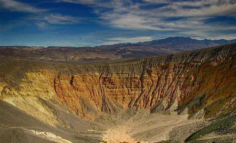 Looking down into Ubehebe