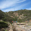 Hikers on the Oak Canyon Trail at Mission Trails Regional Park