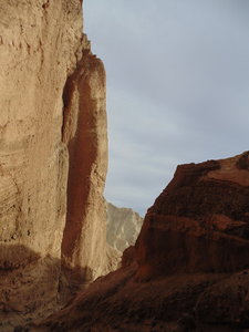 A portion of Red Cathedral shot looking back at the trail leading in