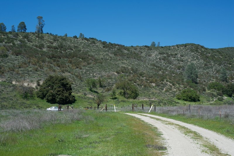 Approaching the end of the trail along Highway 25.