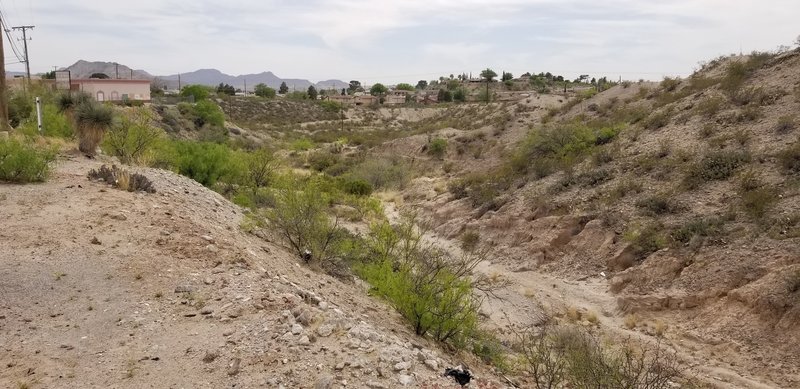 Looking over canyon from KFOX14 & CBS4 Studios parking lot