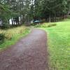 The trail down to the lighthouse.