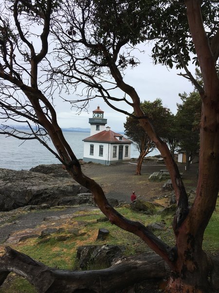 The Lime Kiln Lighthouse.