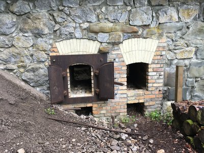 This is where a fuel would be loaded into the kiln.